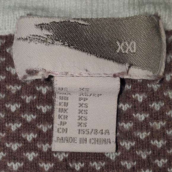 Tan Brown Striped Crew Neck Sweater - XS - Picture 2 of 9